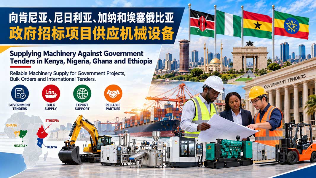 Supplying Machinery Against Government Tenders in Kenya, Nigeria, Ghana and Ethiopia