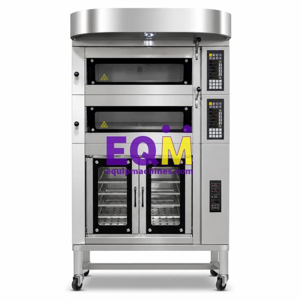 2 Deck 4 Trays Bread Gas Deck Oven with Proofer