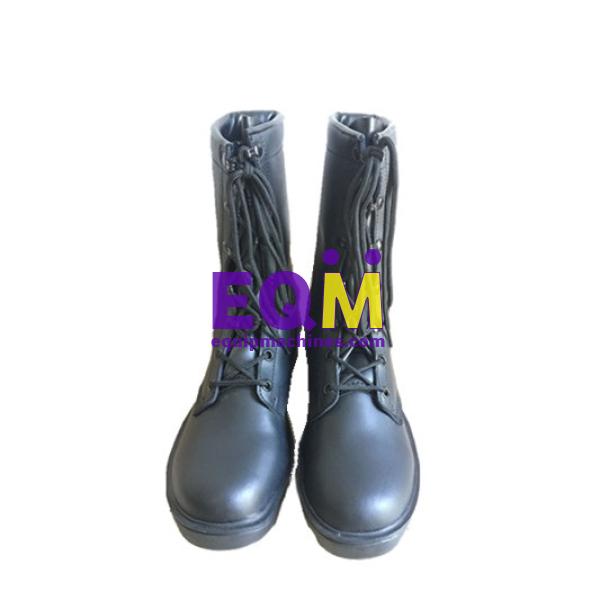 Army Jungle Black Leather Panama Boots