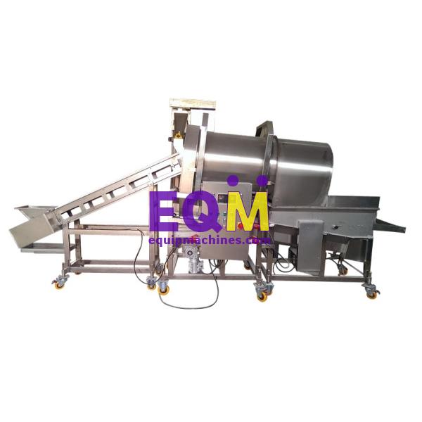 Nugget Automatic Chicken Fish Popcorn Drum Breader Flouring Machine