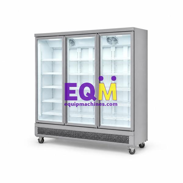 Bottom-Mount Sleek Black Display Freezer
