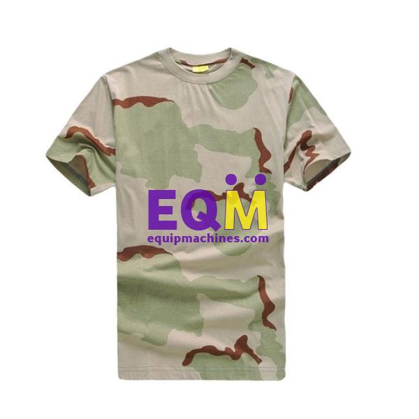 Cotton O-neck Military Men Custom T Shirt