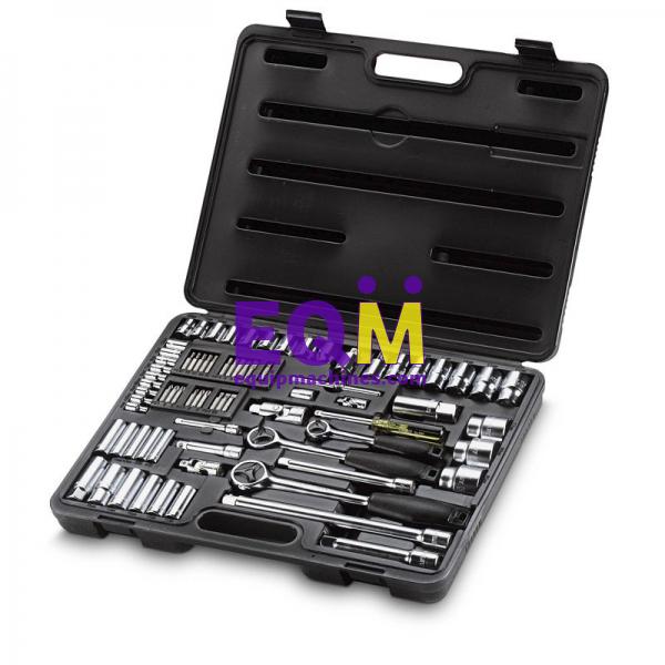 86 PCS 1/4 and 1/2 Drive 6 Point Metric Set