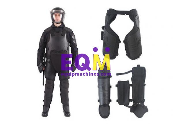 Army Military Free Size Riot Gear Body Armor , Black Military Body Armor With T Baton