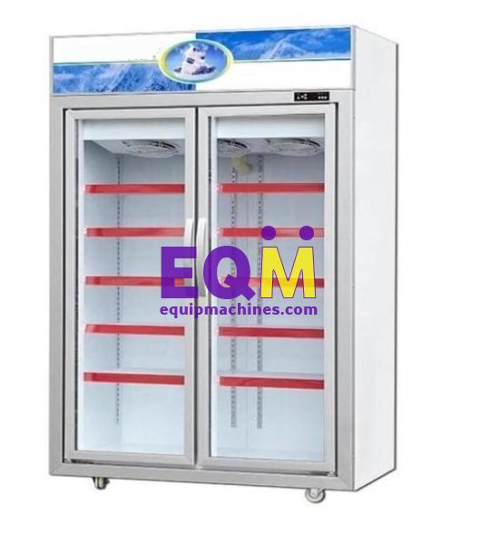 Glass Door Upright Freezer Drinks Display Fridge