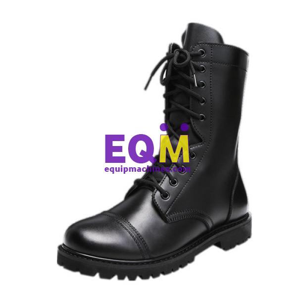High Top Black Leather Boots