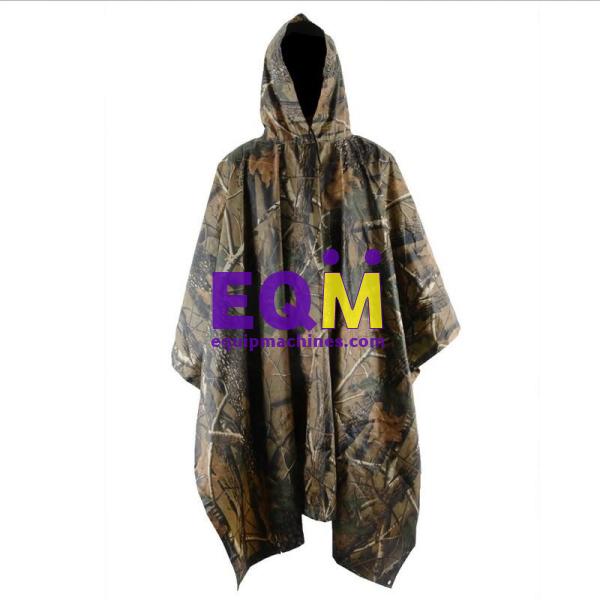 Military Raincoat Emergency Camo Rain Pancho