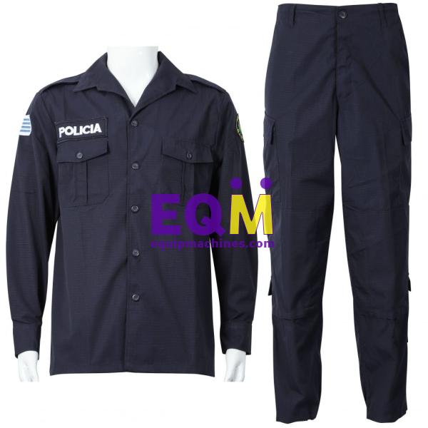 Navy Blue Military Policia Uniform Police Suit