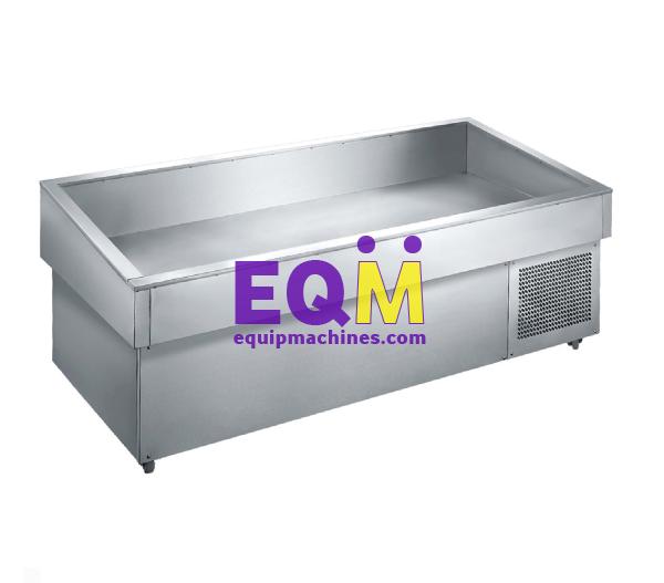 Stainless Steel Open Fish and Seafood Display Refrigerator