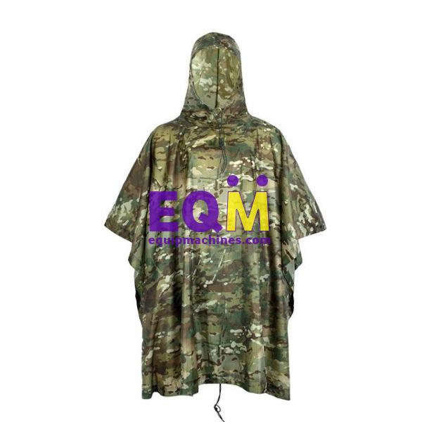 Tactical Multicam CP Outdoor Waterproof Rain Poncho