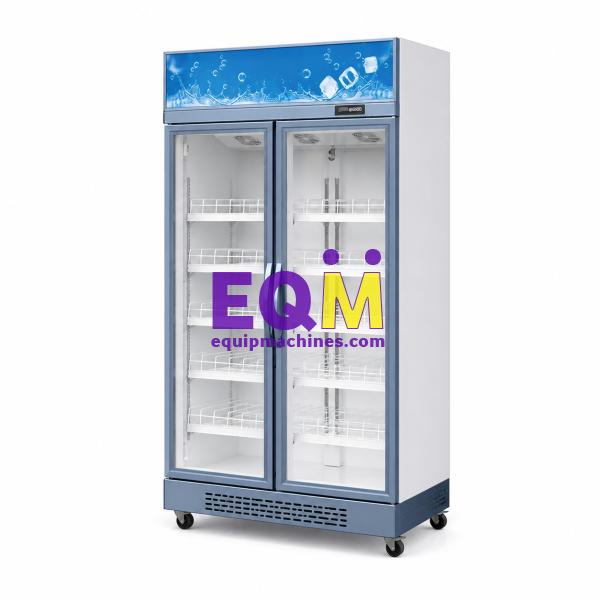 Top-Mount Gold Finish Display Fridge
