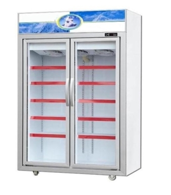 Glass Door Upright Freezer Drinks Display Fridge