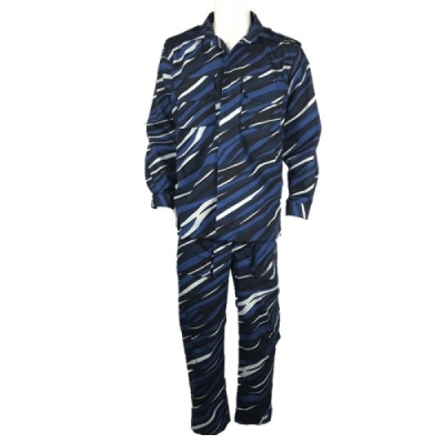 Navy Blue Camouflage Military Uniform