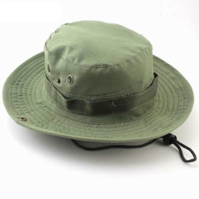 Outdoor Sports Army Green Wide Brim Fishing Hiking Caps